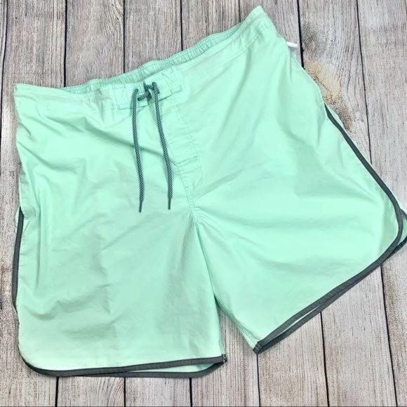 George Mens Mint Green Swim Trunks Size 